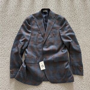 Jack Victor Men’s Midland Wool Plaid Sport Coat - New size 38R